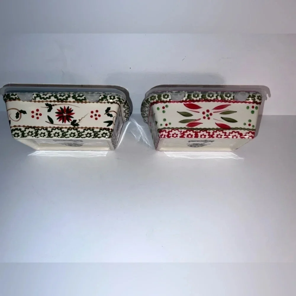 Temptations , NWT, 2 ceramic old world, holiday floral, 12 ounce mini‎ …
